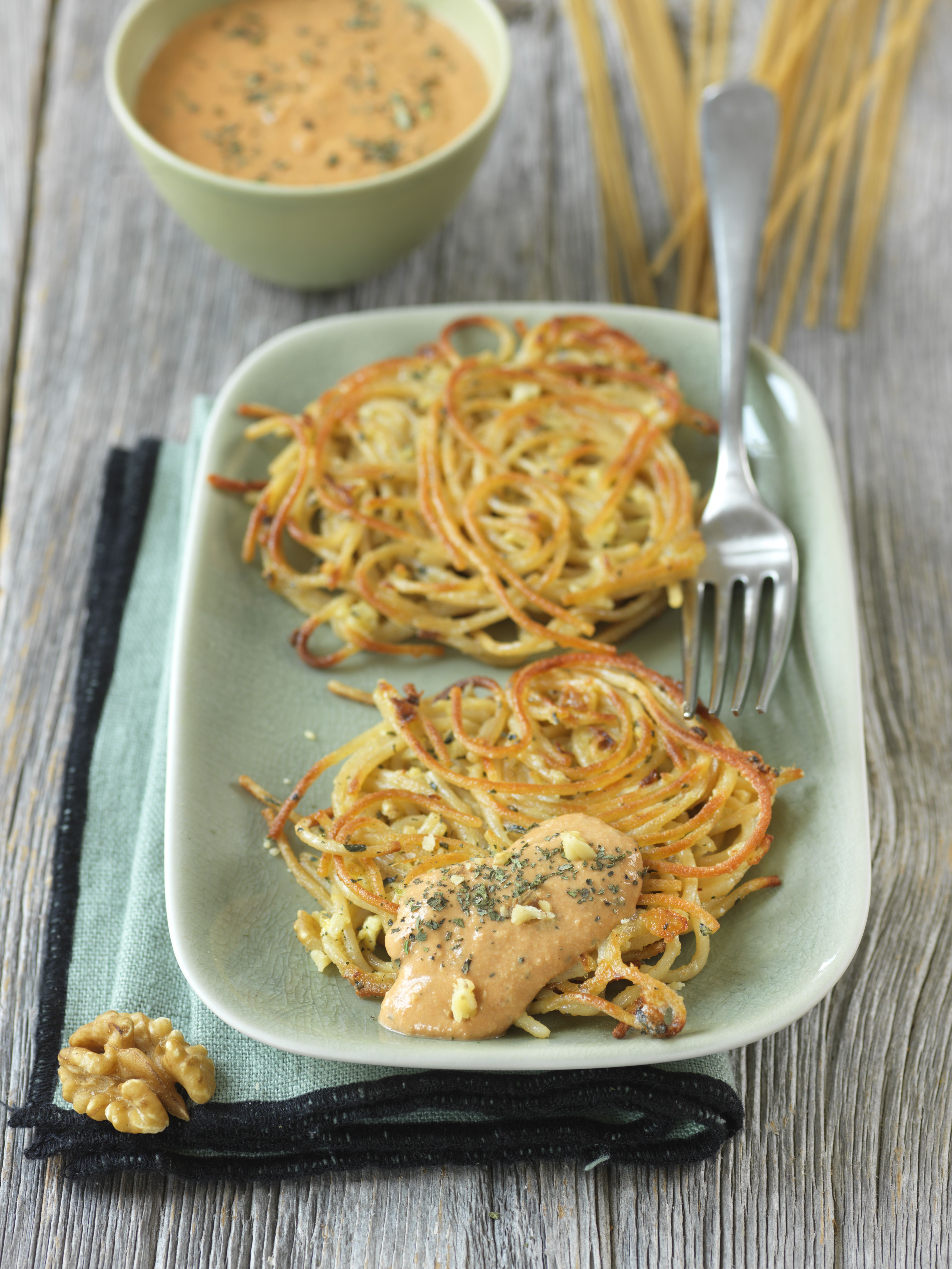 Croquettes de spaghettis, sauce ricotta et noix - Recette à Prix Engagés Février 2025 Croquettes de spaghettis, sauce ricotta et noix - Recette à Prix Engagés Février 2025